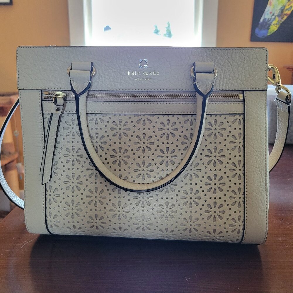 Kate Spade perforated floral bag